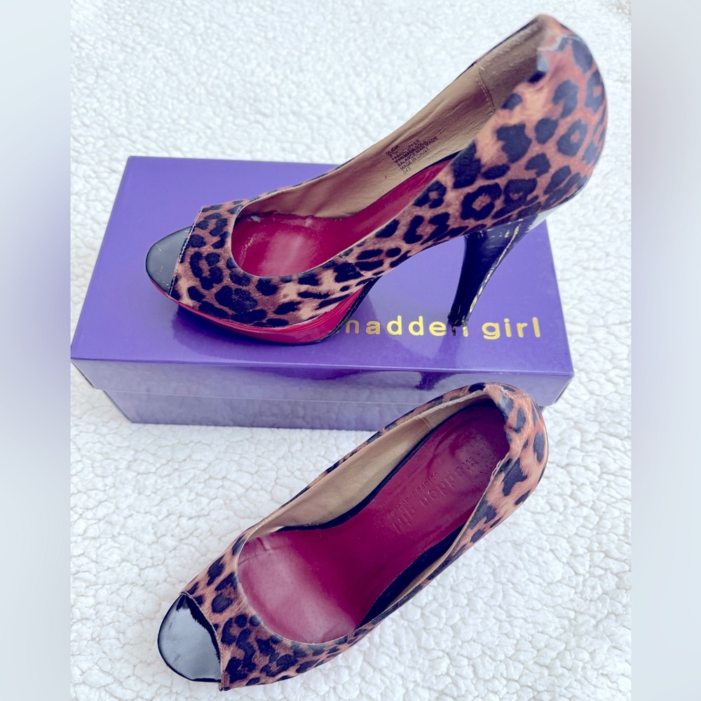 Madden Girl Cheetah Print Heels - Women’s Pumps Size 7.5